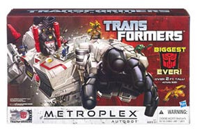 Transformers Generations Titan Class Metroplex with Autobot Scamper Figure Review