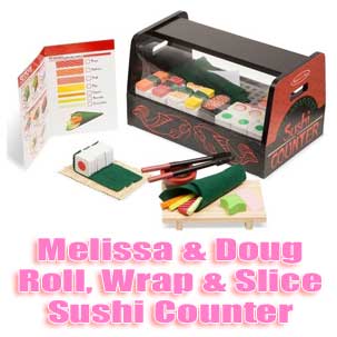 Melissa & Doug Roll, Wrap & Slice Sushi Counter Review